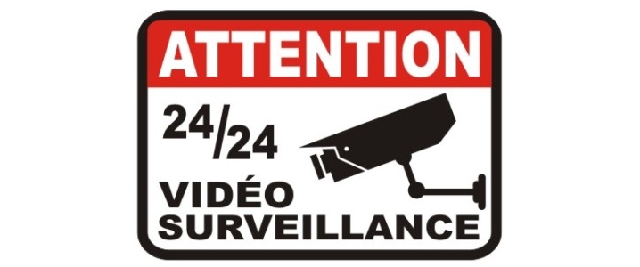 Autocollants maison sous surveillance alarme